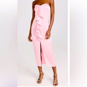 NWT babydoll pink Ramy brook ruffle dress- cute for spring & Valentines!!